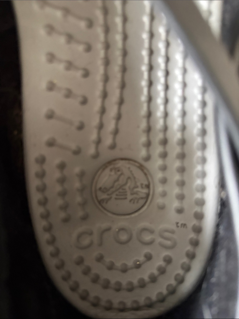 CROCS Black Cross-Strap Mary Jane Flats - Picture 7 of 7